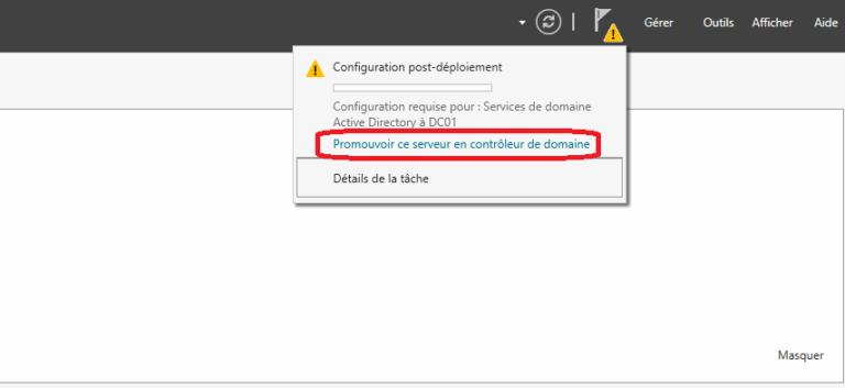 Installation du rôle Active Directory sur Windows Server 2025