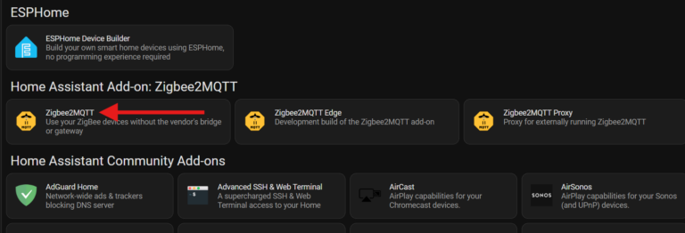 Installation de Zigbee2MQTT sur Home Assistant